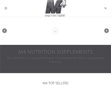 Tablet Screenshot of m4nutrition.com